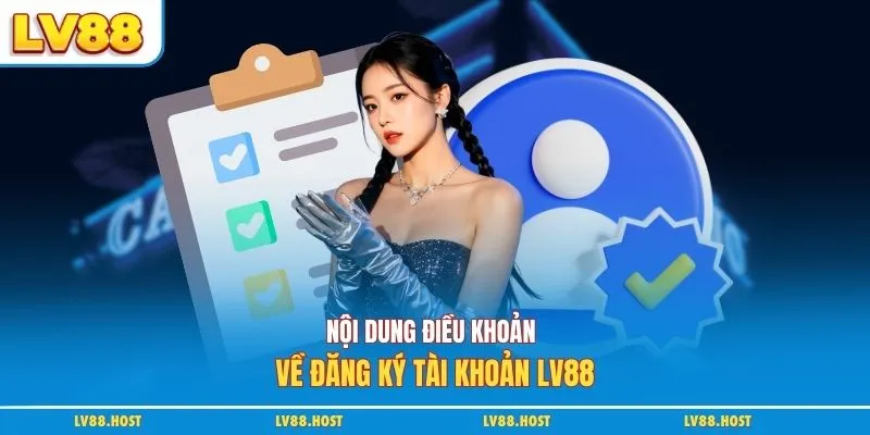 Nội dung điều khoản về đăng ký tài khoản LV88