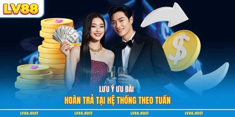 Lưu ý ưu đãi hoàn trả tại hệ thống theo tuần